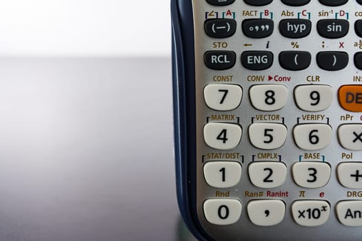 Calculator Keypad Numbers Buttons Small Modern Desk Work White