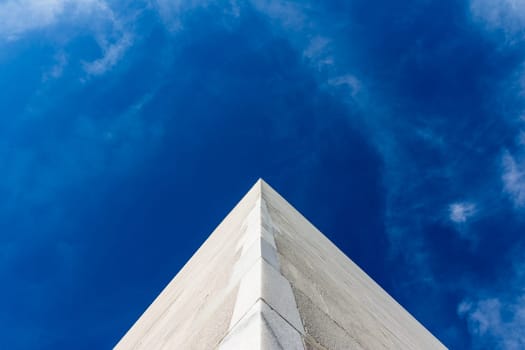 Corner Perpsective Washington Monument Blue Sky Empty Space Abstract District of Columbia