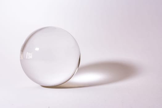 Crystal Glass Sphere Ball Transparent White Simple Object Background Light