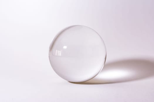 Crystal Glass Sphere Ball Transparent White Simple Object Background Light