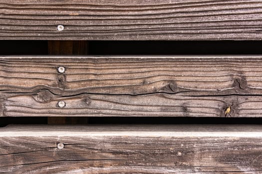 Dark Brown Wood House Nails Background Texture Grain