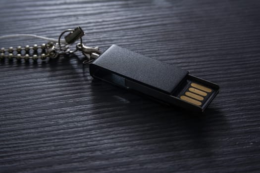 One Side USB Stick Flash Drive Desk Office Black Contrast