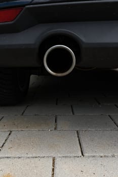 Muffler Underside Car Macro Detail Driveway Fender Pollution