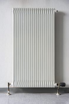 European Radiator White Contrast Wall Interior Geometric Perspective