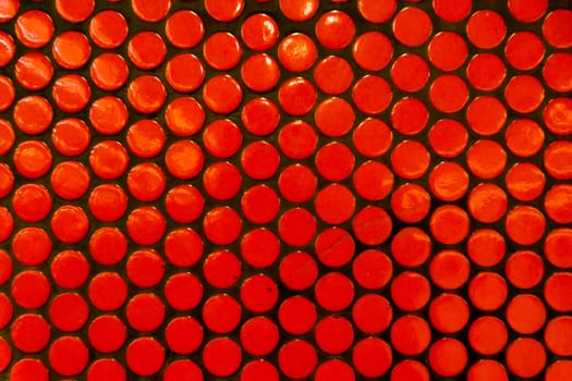 Orange Polka Dot Pattern Wall Train Station Texture Detail Architecture
