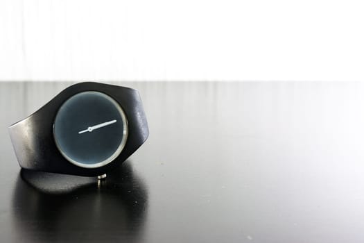 Minimal Wrist Watch Stopwatch Black White Light Isolated Fashion