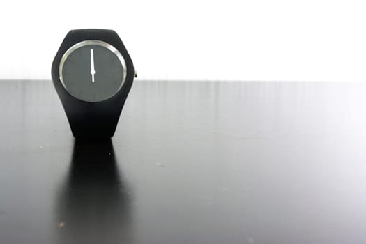 Minimal Wrist Watch Stopwatch Black White Light Isolated Fashion
