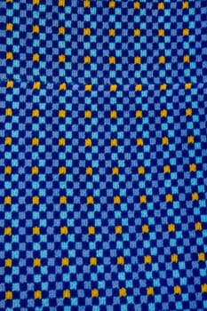 Fabric Blue Square Eye Catching Pattern