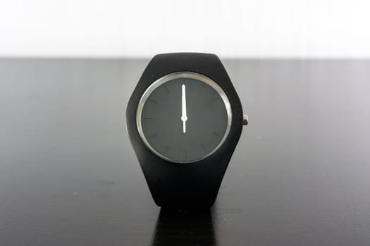 Minimal Wrist Watch Stopwatch Black White Light Isolated Fashion