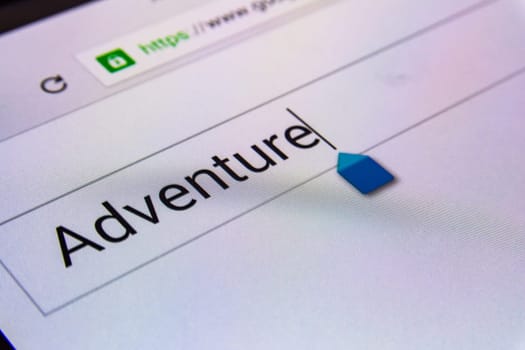 Magnifying Glass Search Box Empty Blank Internet Screen Adventure