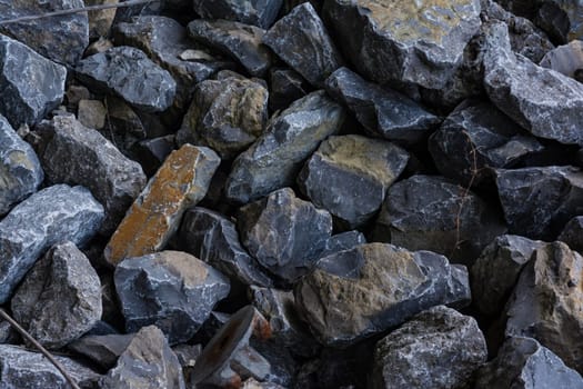 Grey Stones Pile Texture Background Construction Rocks