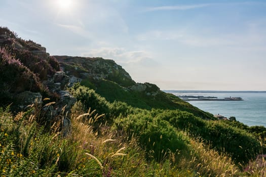 Howth Harbor Daytime Landscape Cliffside Nature Ireland