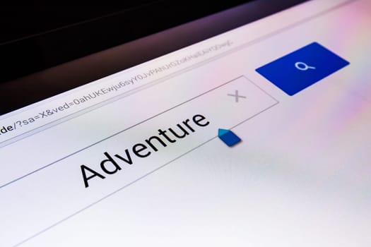 Magnifying Glass Search Box Empty Blank Internet Screen Adventure