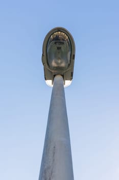 Street Lamp from Ground Perpsective Metal Pole