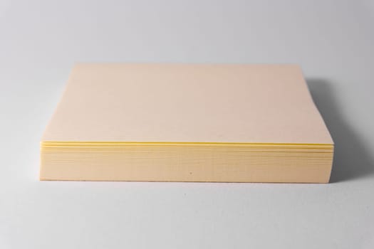 Sticky Notes Notepad Yellow Square White Background Office Supply