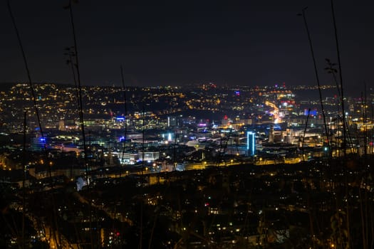 Stuttgart Germany Cityscape Landscape Night Lights Santiago de Chile Platz Overlook