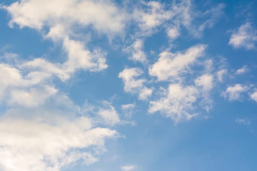 Sunrise Soft Yellow Wispy Cirrus Clouds