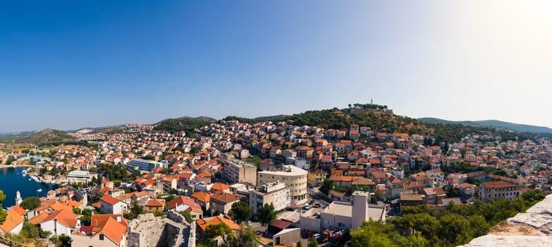 Sibenik Croatia European Vacation Destination City Landscape Ocean Summer Sightseeing