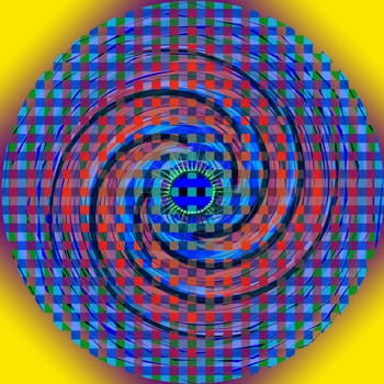 Geometric abstract. Vortex or tunnel