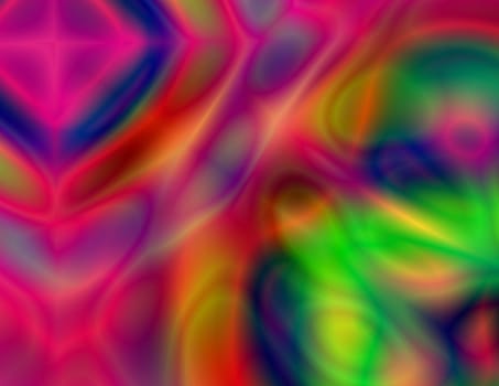 Abstract colorful blurred background. 3D rendering