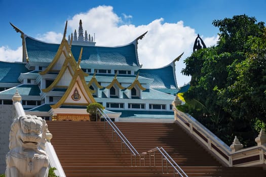 Buddhist Temple Wat Pa Phu Kon, famous place and travel destination in Udon Thani Province, Thailand