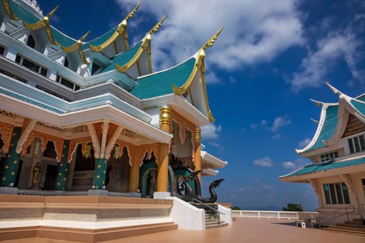 Buddhist Temple Wat Pa Phu Kon, famous place and travel destination in Udon Thani Province, Thailand