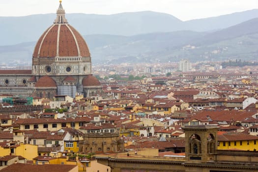 View of Florence - Renaissance cathedral Santa Maria del Fiore in Florence, Italy