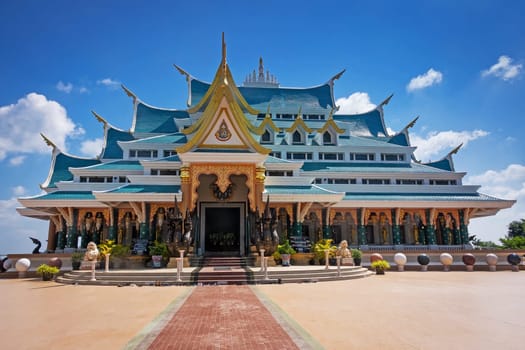 Buddhist Temple Wat Pa Phu Kon, famous place and travel destination in Udon Thani Province, Thailand