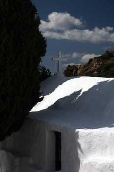a small chapel on the Greek island of Milos