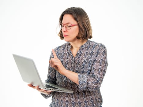 Woman with laptop