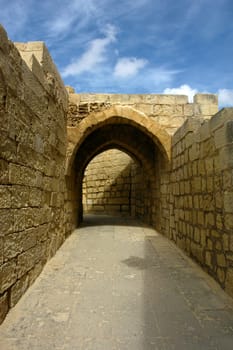 ancient architecture of malta, city of Rabat or Victoria nowadays, in gozo island