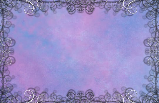 Textured Background with Flourishes. Purple colors