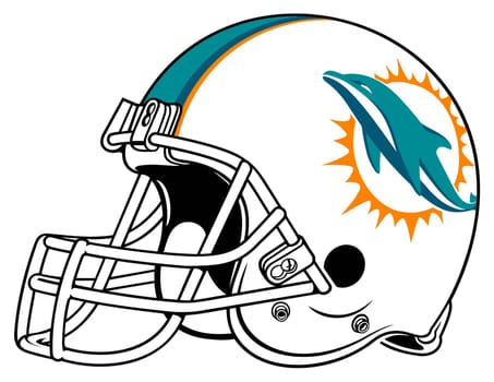 helmet miami dolphins florida sport team illustration