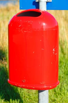 Red  Trash Can,  Germany