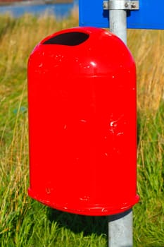Red  Trash Can,  Germany