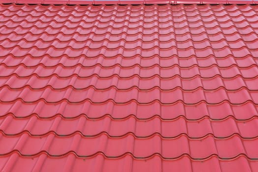 modern bright deep red glossy rooftop tiling texture background