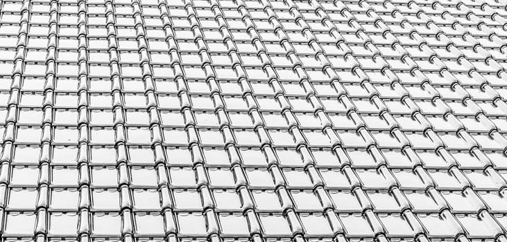 modern silver grey glossy rooftop tiling texture background