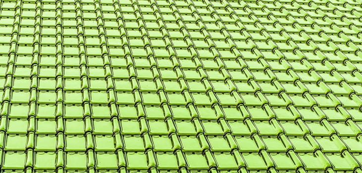 modern lime green glossy rooftop tiling texture background
