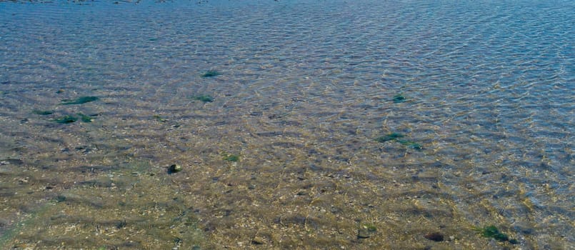 water puddle of the sea background or texture