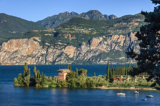 Lake Garda in Val di Sogno near Malcesine, Italy