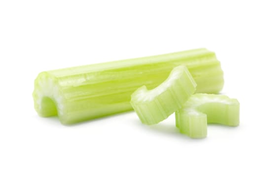 celery on a white background