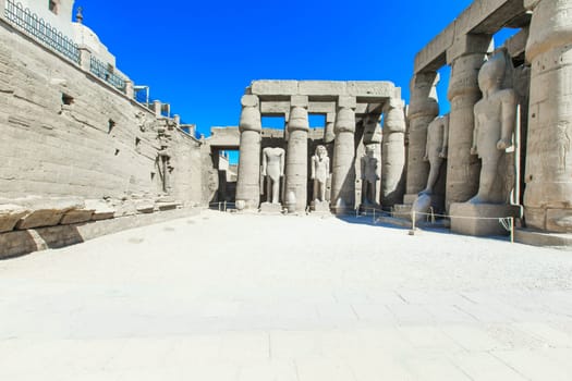 Ancient ruins of Karnak temple in Egypt..