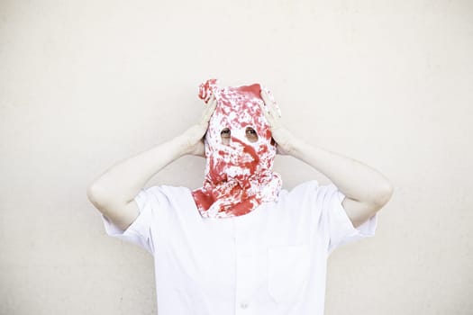 Bloody Murderer hooded robe halloween