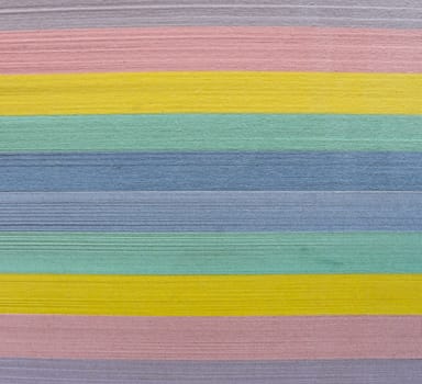 Closeup of colored paper sheets stack