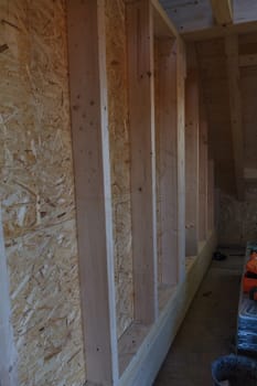 Loft conversion, renovation, renovation and dismantled windows on a construction site.