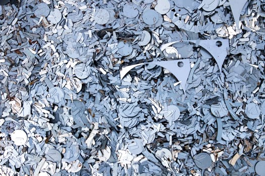 Junkyard metal fragments