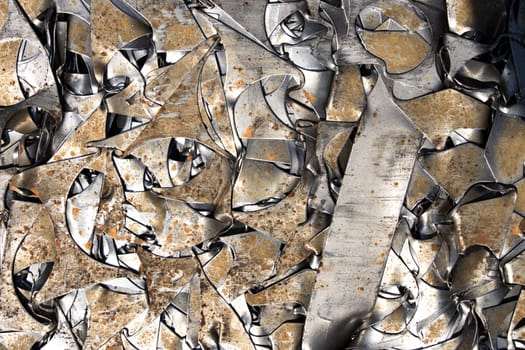 Junkyard metal fragments