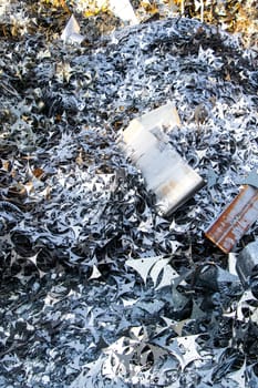 Junkyard metal fragments