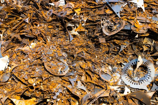 Junkyard metal fragments