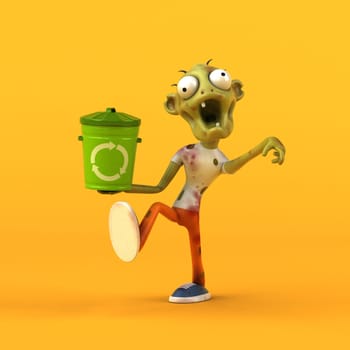 Fun zombie - 3D Illustration
